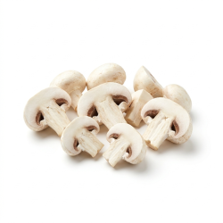 Champignon coupé en quatre