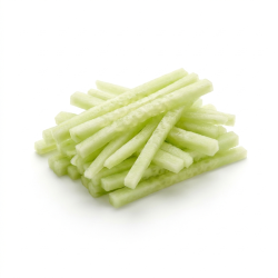 Concombre pelé en julienne 2mm