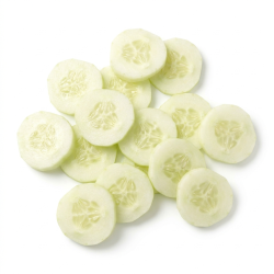 Concombre pelé en rondelle 4mm