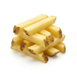 Frite fraîche avec peau 8mm