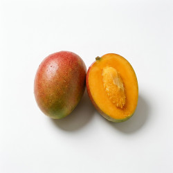 Mangue pelée coupé