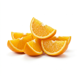Orange quartier avec peau